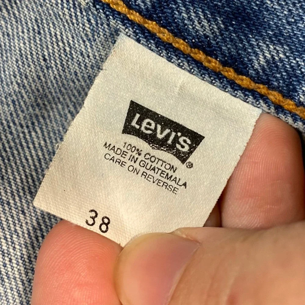 Levis 569 Loose Straight Mens 38 Blue Denim Shorts Baggy Jorts Medium Vintage